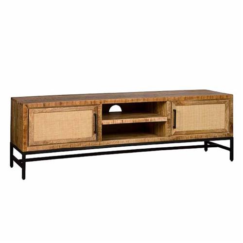 Tower Living tv meubel Carini naturel 160x40x50 cm mangohout