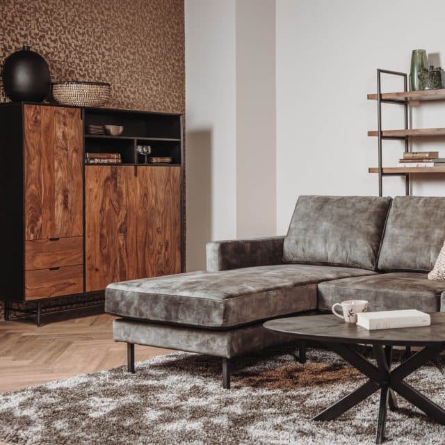 SHOWMODEL Tower Living opbergkast Taviano mangohout 135x45x150 cm