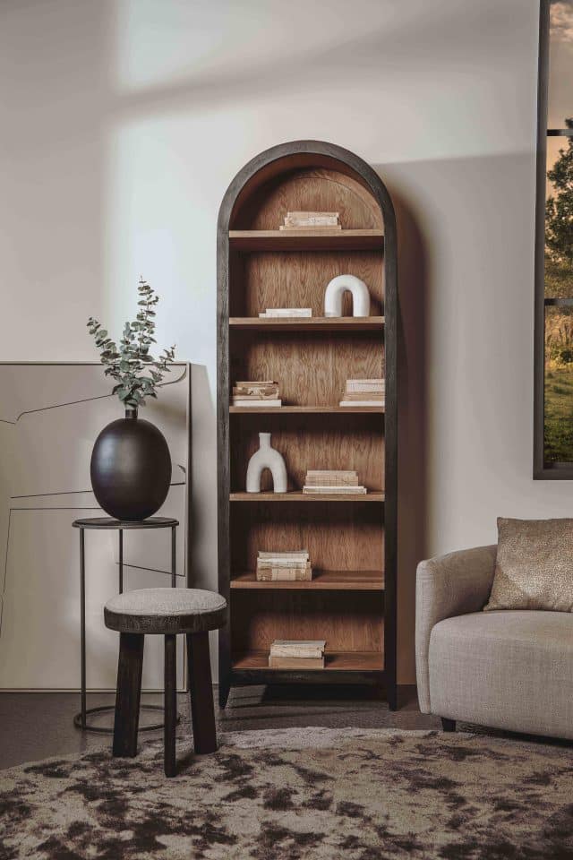 Tower Living Rotondi boekenkast 60x45x220 cm mangohout