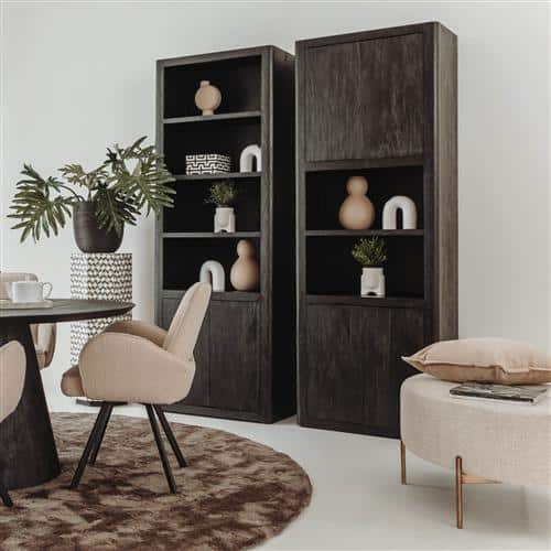 Tower Living boekenkast Tenna 80x45x220 cm mangohout