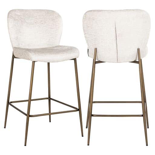 Richmond Interiors barstoel Darby laag creme