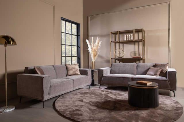Tower Living bankstel Leeds 3 + 2,5 zits grijs
