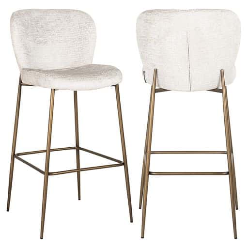 Richmond Interiors barstoel Darby hoog creme