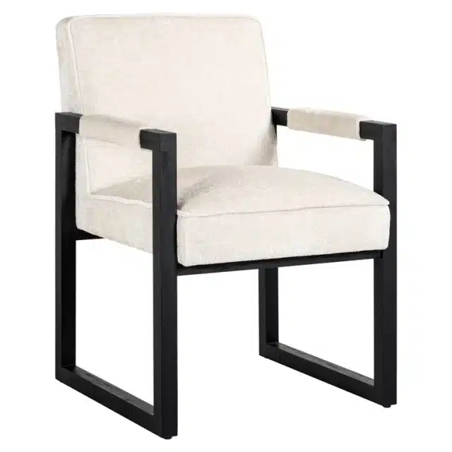 Richmond Interiors eetkamerstoel Beck met arm wit