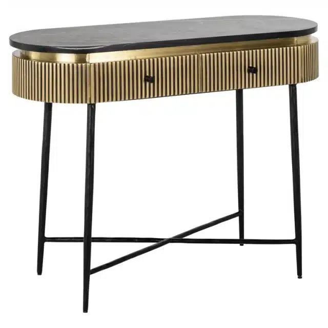 Richmond Interiors wandtafel Ironville 100x40x76 cm marmer