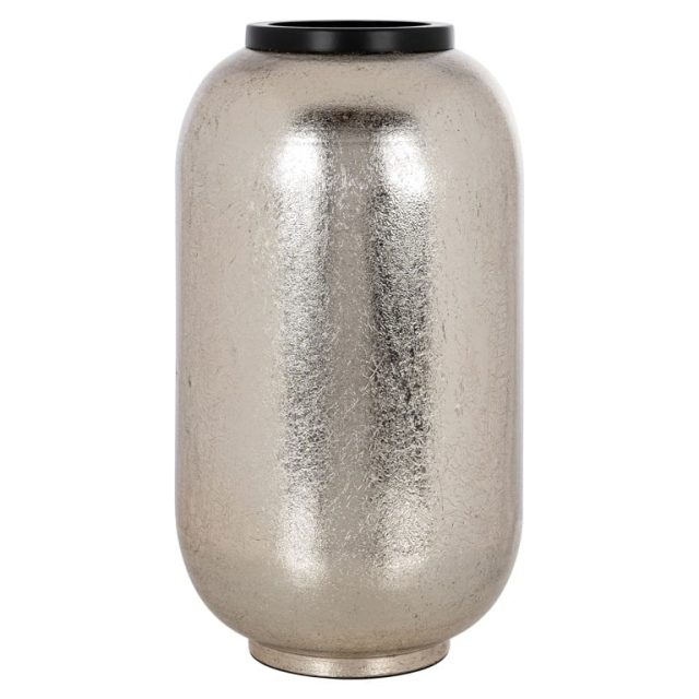 Richmond Interiors vaas 20x20x36 cm Vesna groot metaal zilver