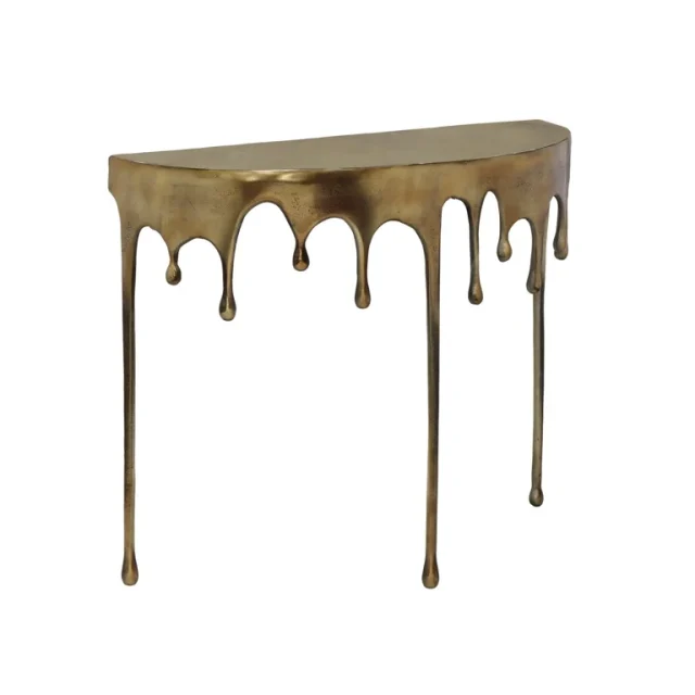 Richmond Interiors bijzettafel Drops 90x34x76 cm aluminium