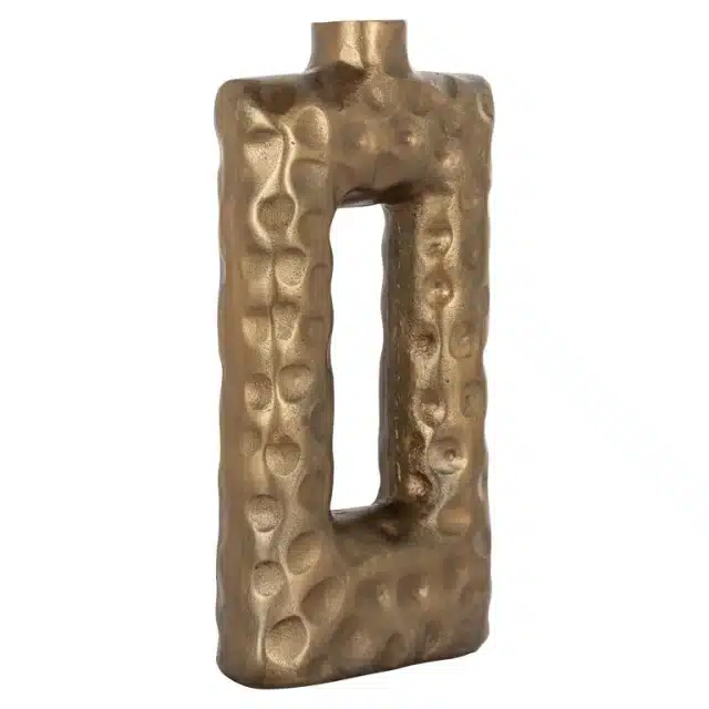 Richmond Interiors vaas 24x9x50 cm Samuel aluminium goud