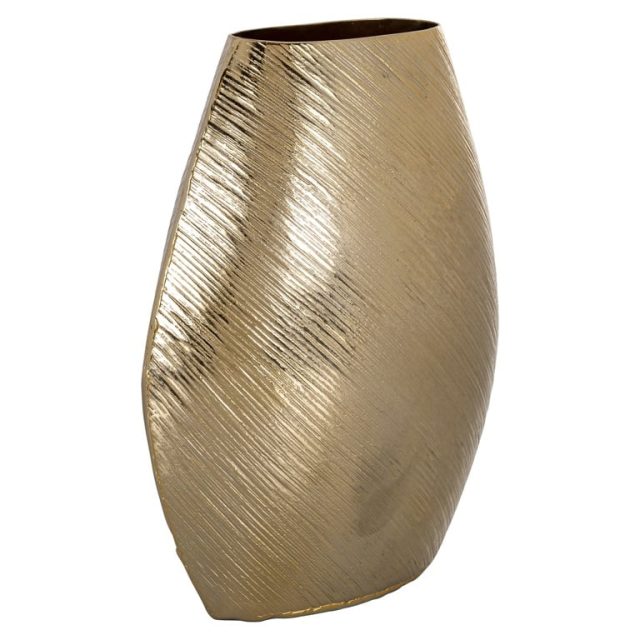 Richmond Interiors vaas 24x12,5x30,5 cm Evey klein aluminium goud