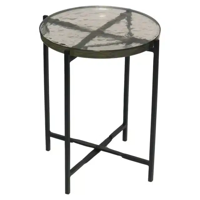 Richmond Interiors bijzettafel Burrow 31x31x36 cm glas