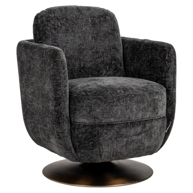Richmond Interiors draaifauteuil Turner grijs