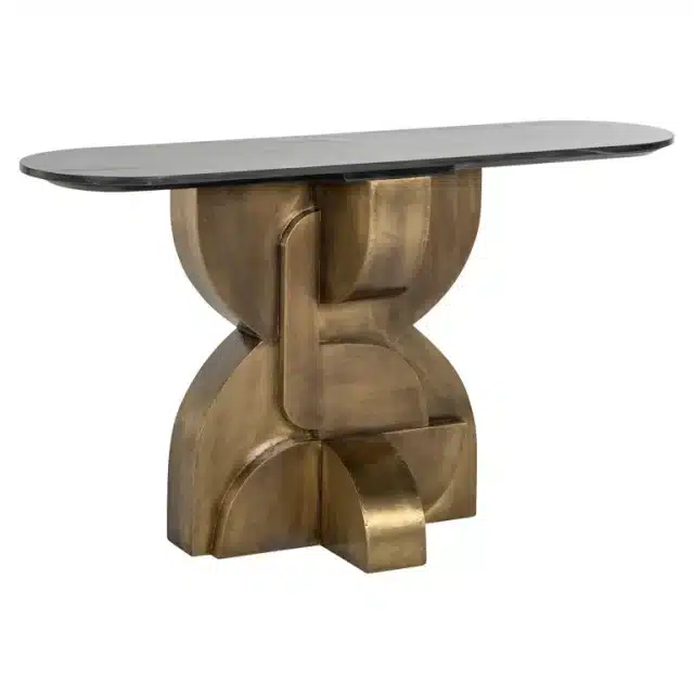 Richmond Interiors wandtafel Maddox 130x38x75 cm marmer