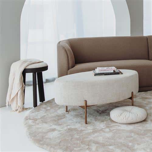 Tower Living poef Ossana 100 cm stof