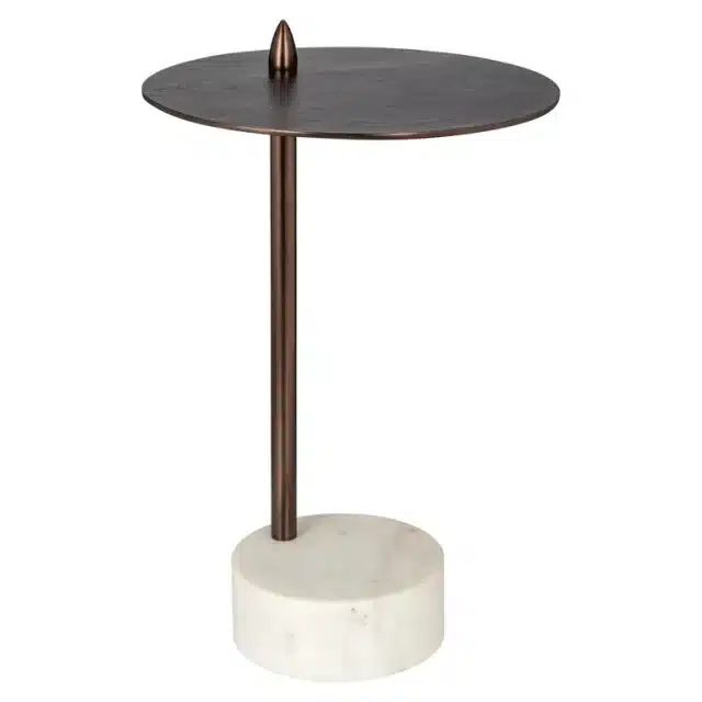 Richmond Interiors bijzettafel Barron 37,5x37,5x54,5 cm marmer