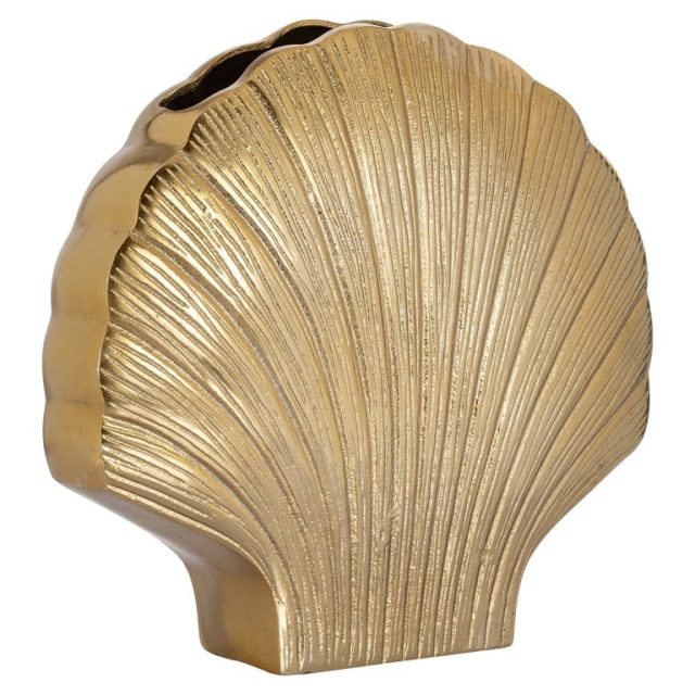 Richmond Interiors vaas 30,5x9x29,5 cm Noé groot aluminium goud