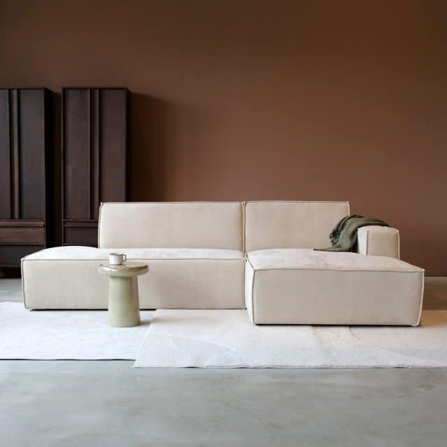 PEPP Interiors loungebank Enzo lounge rechts beige