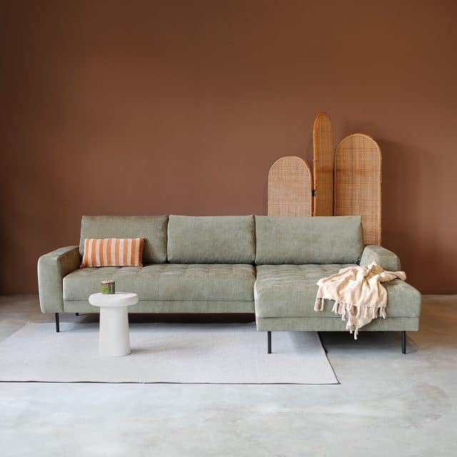 PEPP Interiors loungebank Oreo lounge rechts groen