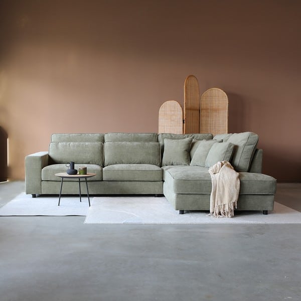 PEPP Interiors hoekbank Richie hoek rechts groen