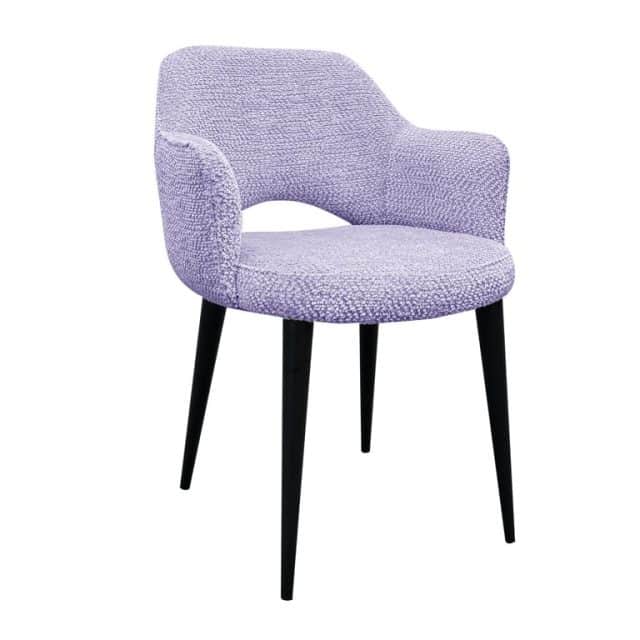Richmond Interiors eetkamerstoel Giovanna met arm paars