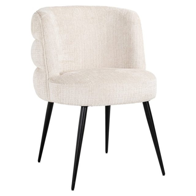 Richmond Interiors eetkamerstoel Stella taupe beige
