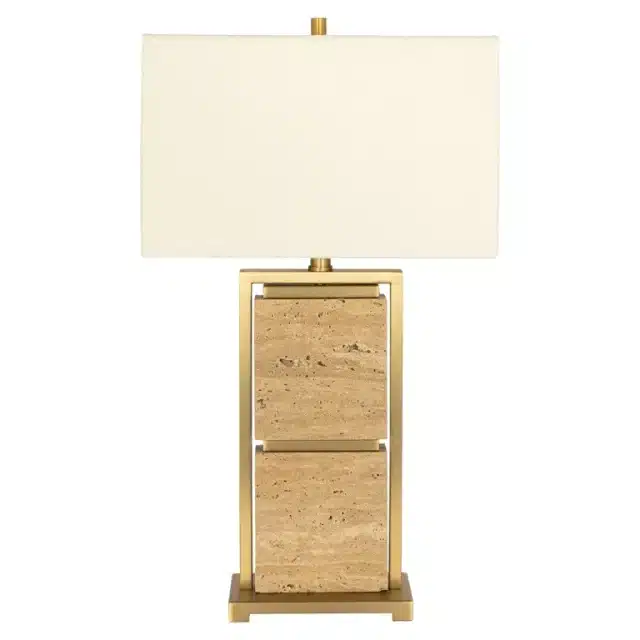 Richmond Interiors tafellamp 40x24x72 cm Meyra marmer