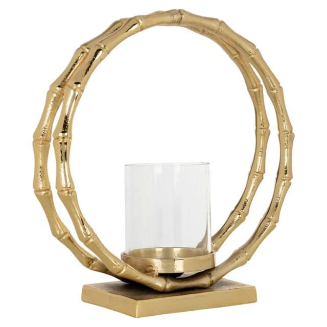 Richmond Interiors windlicht 30x15x31 cm Merlyn groot goud