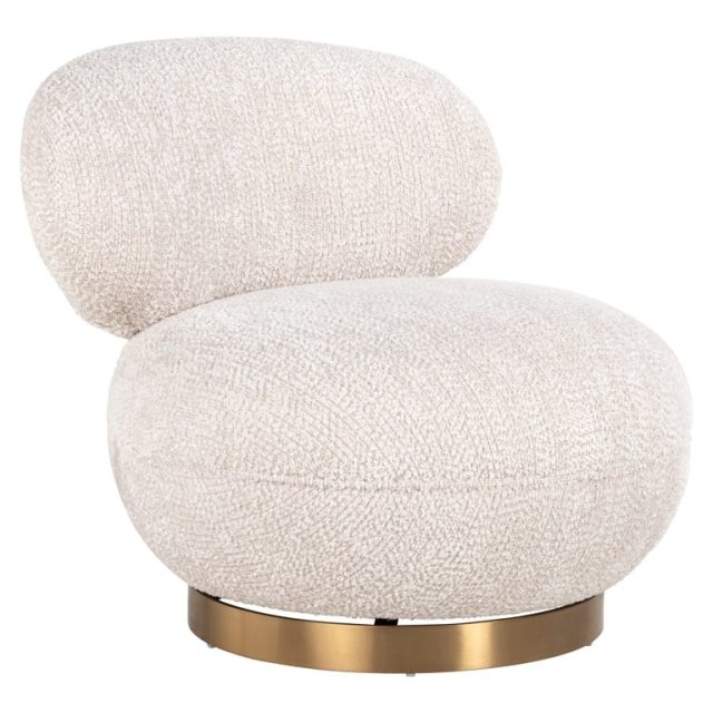 Richmond Interiors draaifauteuil Jace creme