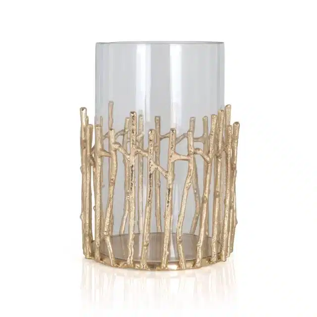 Richmond Interiors windlicht Ø22x31,5 cm Loretta groot goud