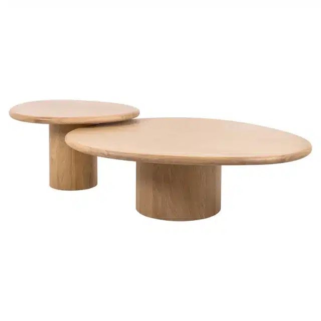 Richmond Interiors salontafel Oakley (set van 2) eiken