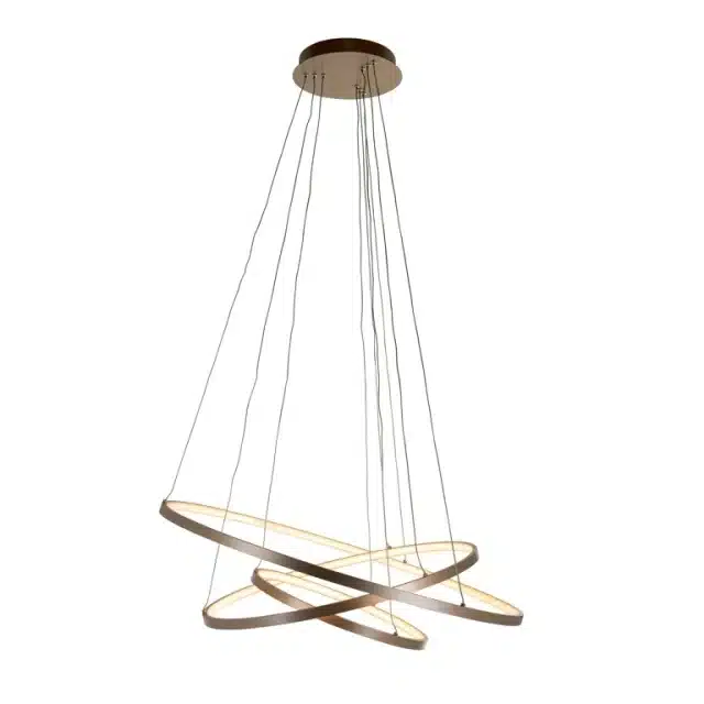 Richmond Interiors hanglamp 80x80x110 cm Amira aluminium goud