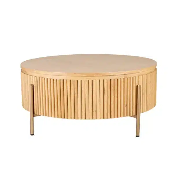 Richmond Interiors salontafel Belfort 85x85x39 cm eiken