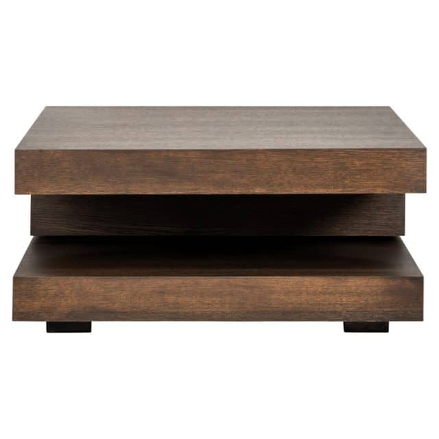Richmond Interiors salontafel Oakura bruin 90x90x42 cm eiken
