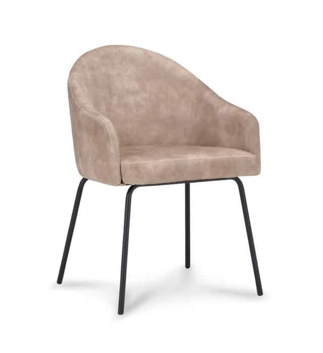 Eetkamerstoel Beau met arm sand