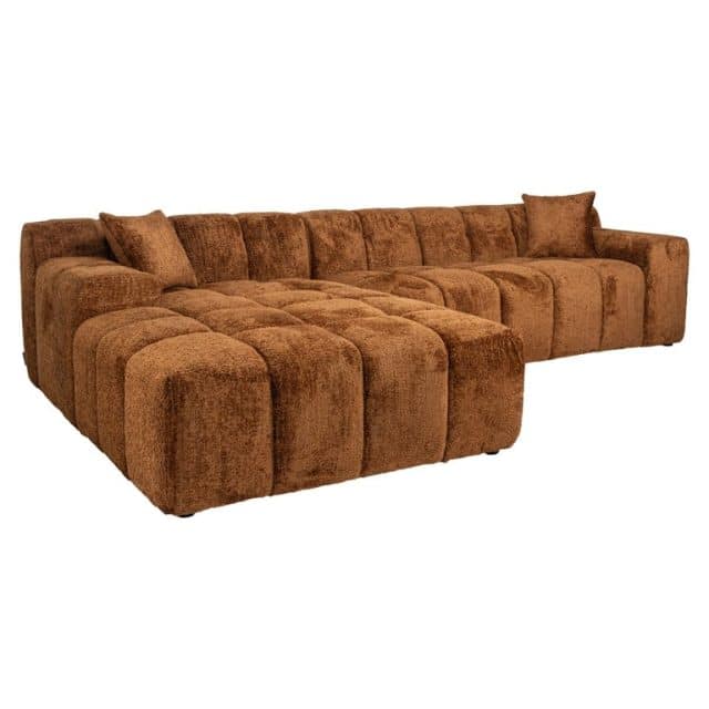 Richmond Interiors loungebank Cube lounge links + 3 zits oranje