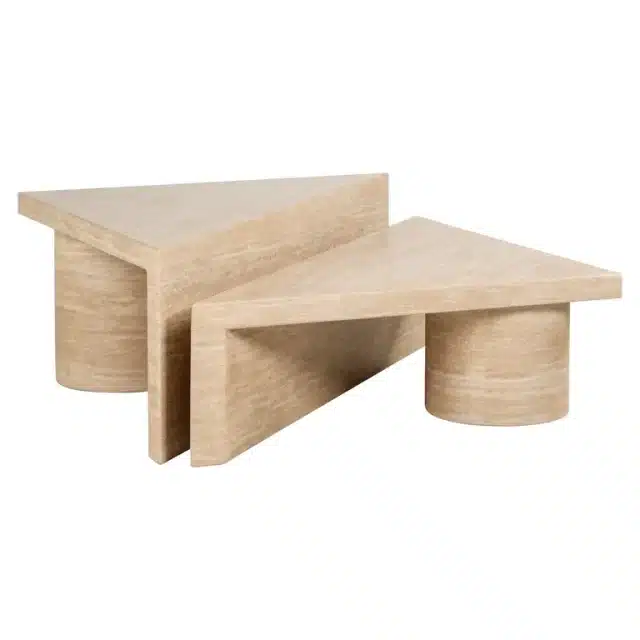Richmond Interiors salontafel Fictus 130x65x40 cm travertin