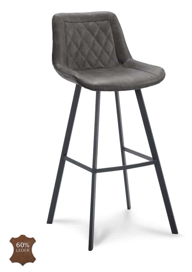 Barstoel Jagger hoog antraciet