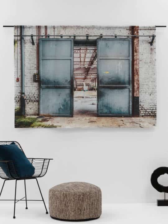 OPRUIMING Urban Cotton Amsterdam wandkleed Spinning Doors