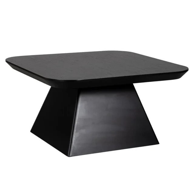 Richmond Interiors salontafel Bonvoy 70x70x35 cm eiken zwart