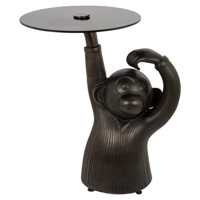 Richmond Interiors bijzettafel Ape 60x45x65 cm aluminium brons