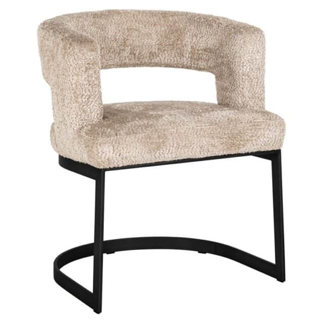 Richmond Interiors eetkamerstoel Ellis met arm beige
