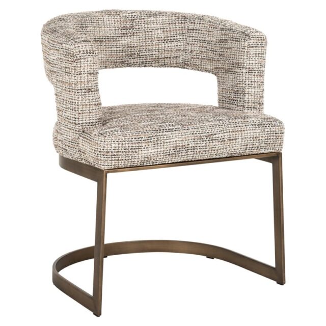 Richmond Interiors eetkamerstoel Ellis met arm nature