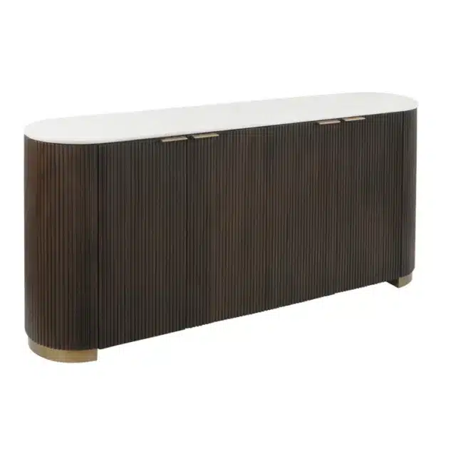 Richmond Interiors dressoir Mayfield 180x40x80 cm marmer
