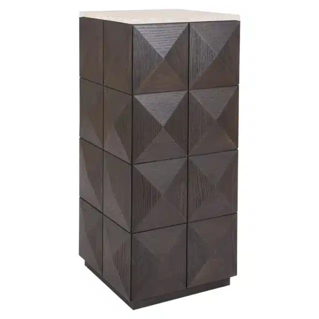 Richmond Interiors pilaar Claremont 37x37x90 cm eiken