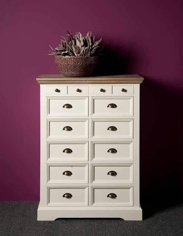 Tower Living ladekast Fleur 88x43x120 cm grenen
