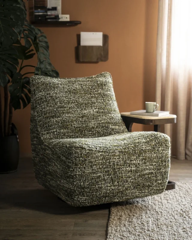 Eleonora fauteuil Loys draaibaar groen