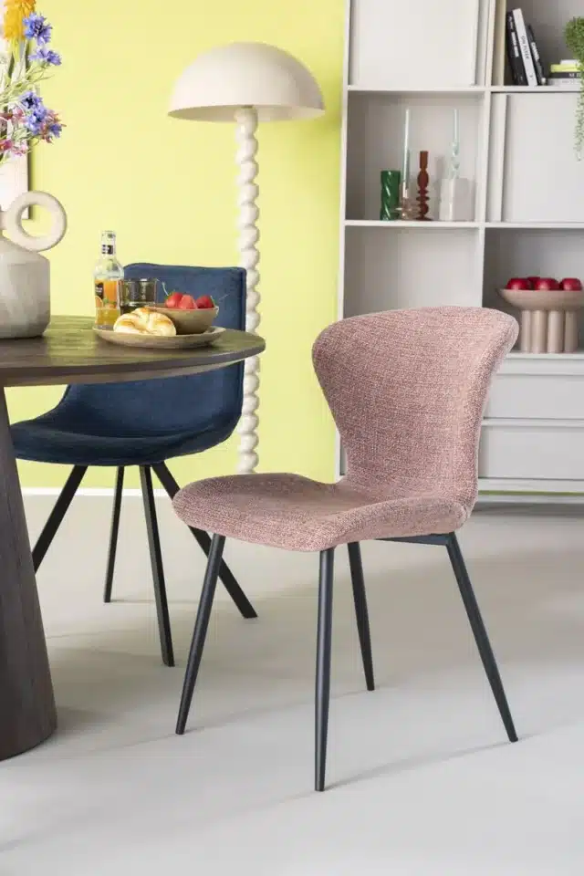 By-Boo eetkamerstoel Spinner oud roze