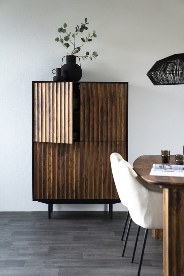 Eleonora opbergkast Alexander 104x40x150 cm sheesham hout