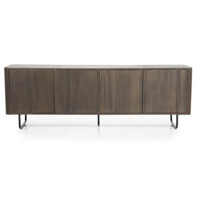 Eleonora tv meubel James 180x40x55 cm mangohout bruin