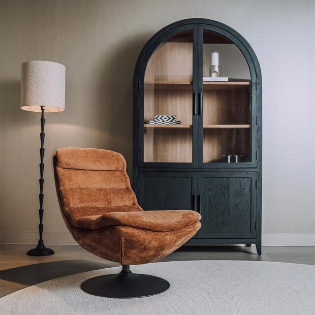 Tower Living fauteuil Marano draaibaar cognac