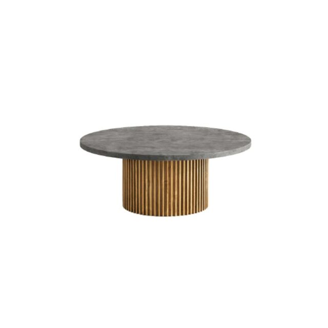 Tower Living salontafel Palazzo rond 100x100x40 cm teak